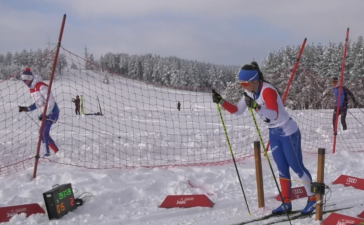 Ања Илић на старту 