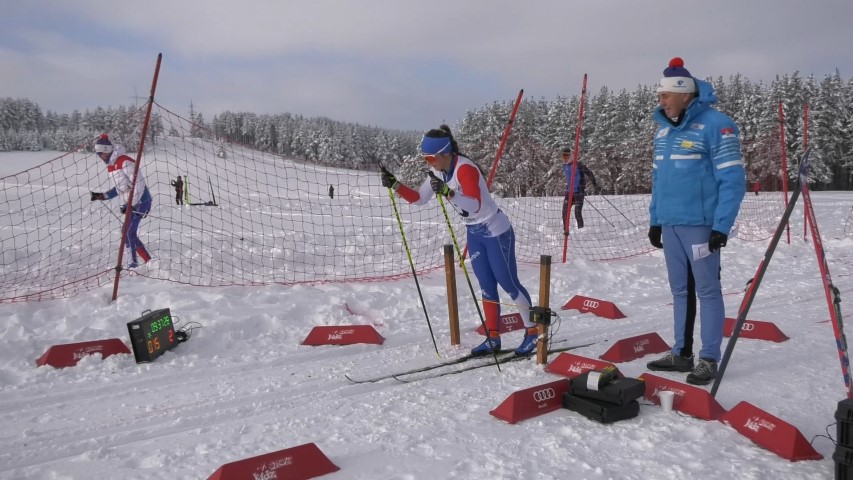 Ања Илић на старту 