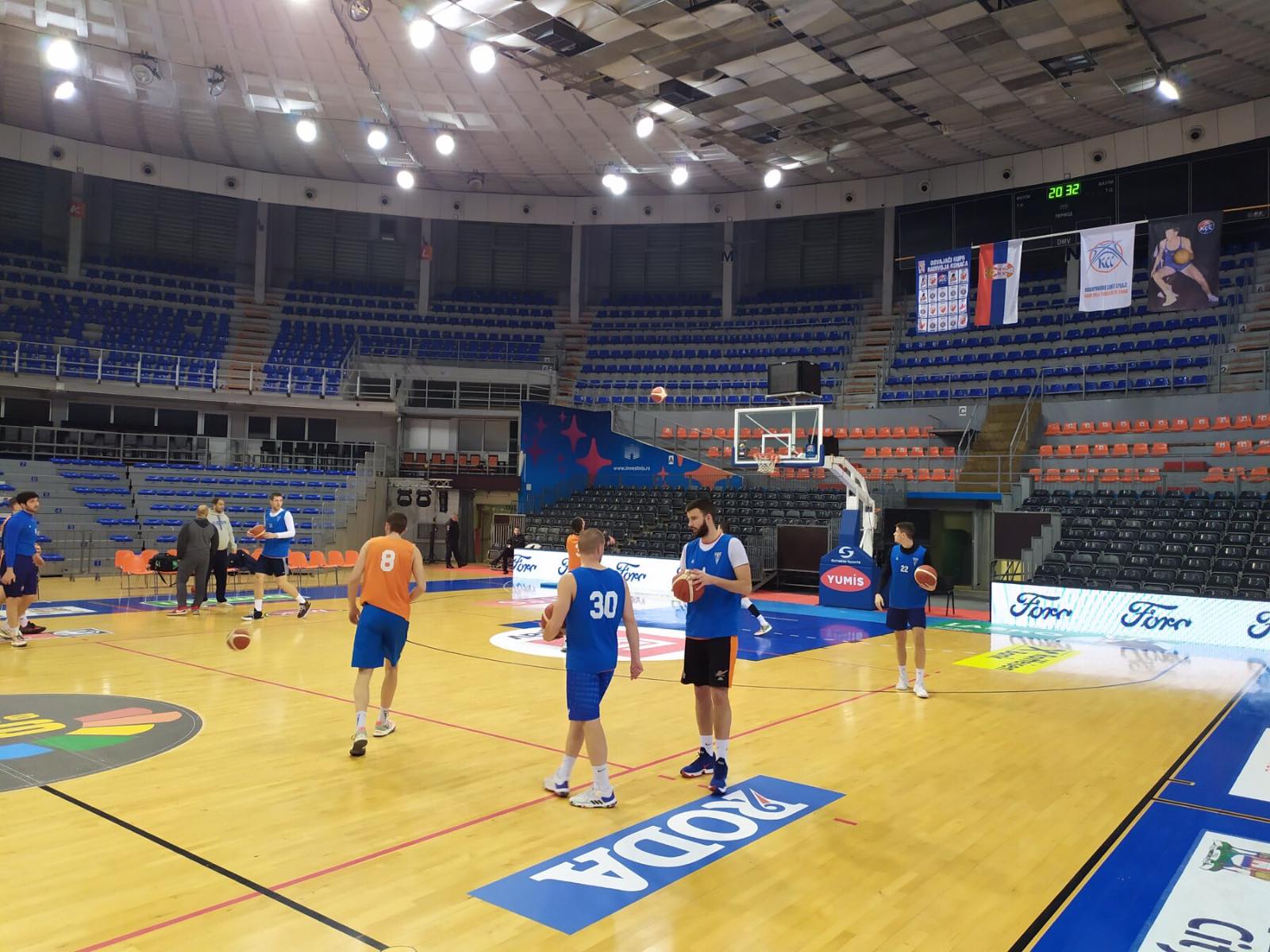 Тренинг Златибора у дворани Чаир