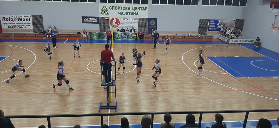 Одбојкашице Златибора на утакмици у дворани СЦ Чајетина