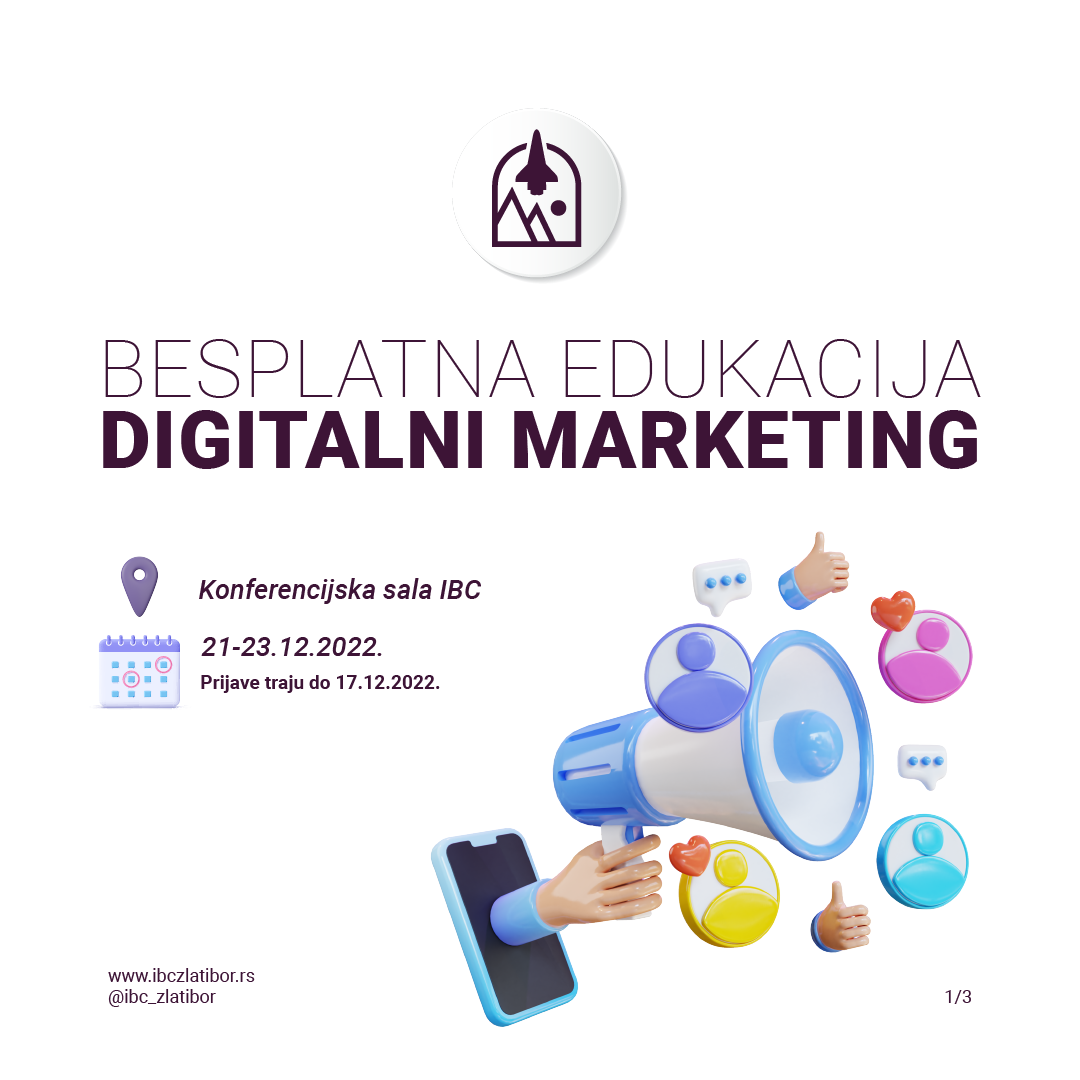 Бесплатна едукација дигиталног маркетинга у ИБЦ Златибор 