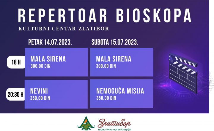 Нове пројекције филмова у биоскопу Културног центра Нове пројекције филмова у биоскопу Културног центра