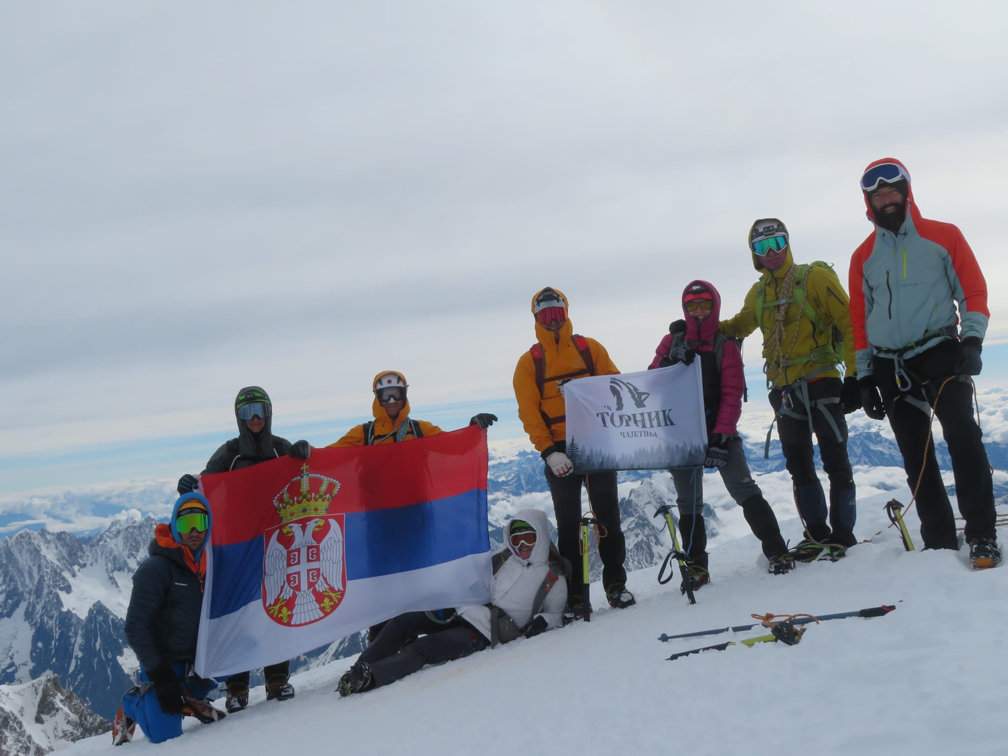 Планинари Торника на крову Алпа