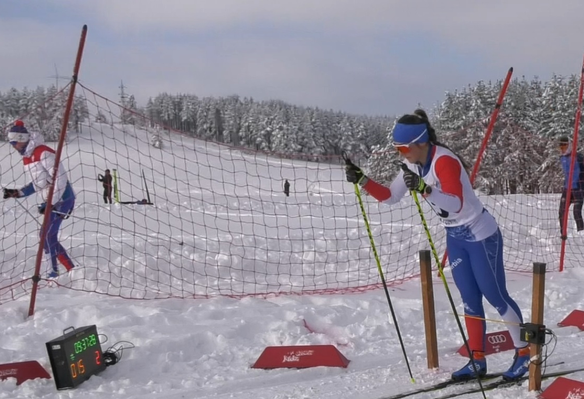 Ања Илић на старту 