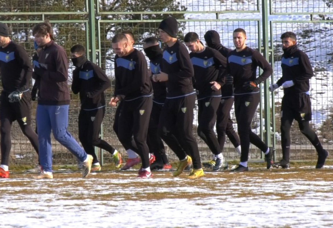 Фудбалери Златибора на тренингу