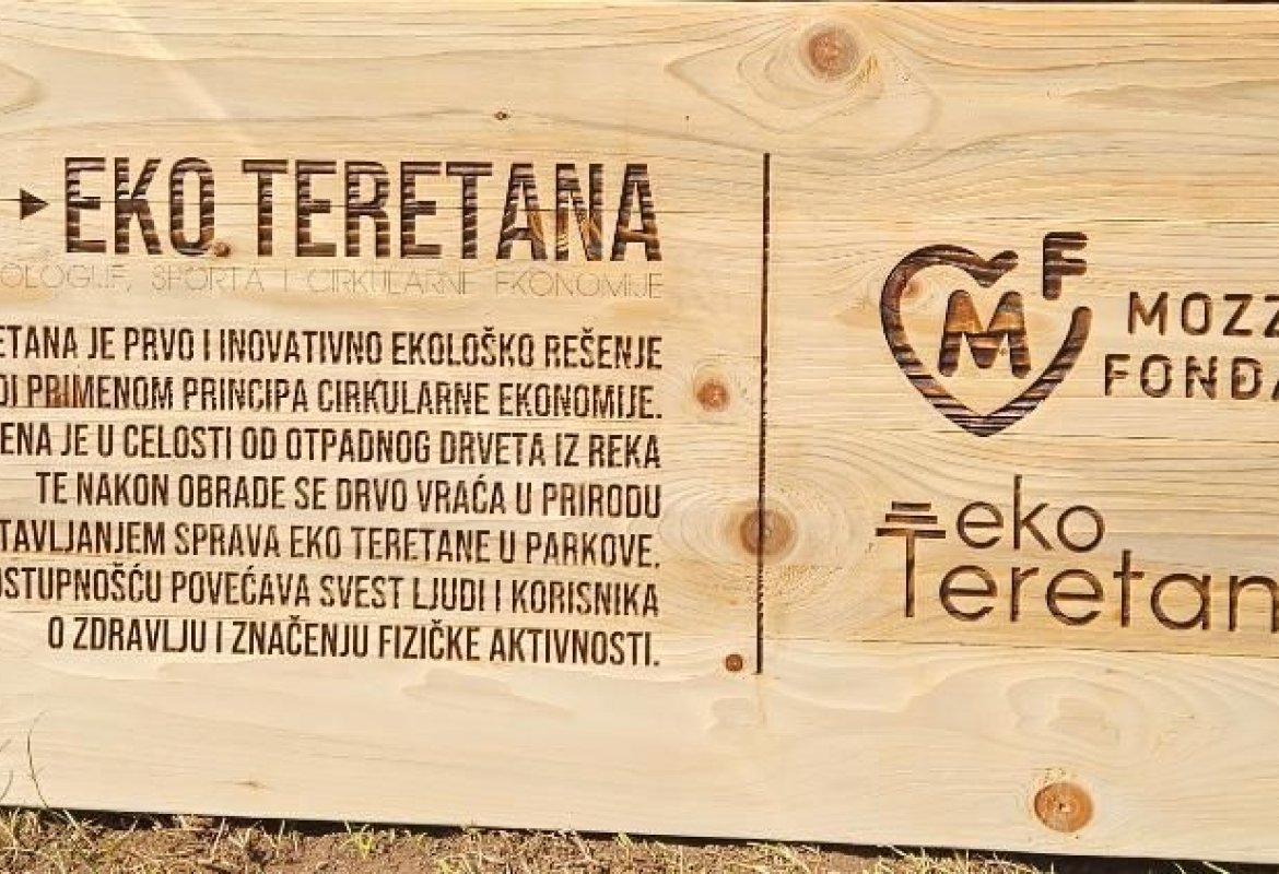 Eко теретане на отвореном, на стази према споменику на Шуматном брду