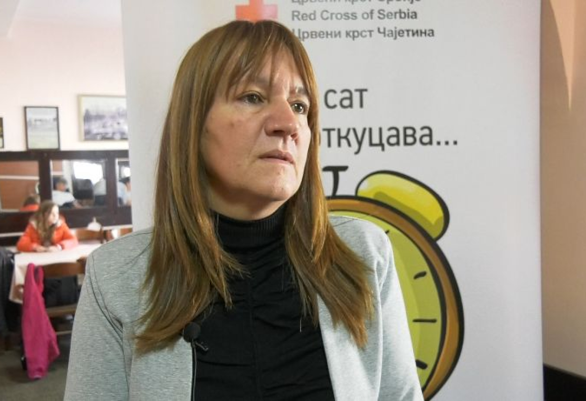 Сања Милосављевић, Црвени крст Чајетина