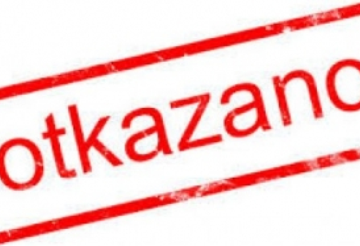 otkazano 1